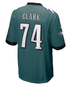 Le'Raven Clark 74 Philadelphia Eagles Game Jersey - Midnight Green