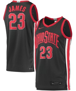 Lebron James Ohio State Buckeyes Limited Basketball Jersey - Charcoal Ncaa