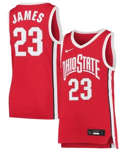 Lebron James Ohio State Buckeyes Replica Basketball Jersey - Scarlet Ncaa