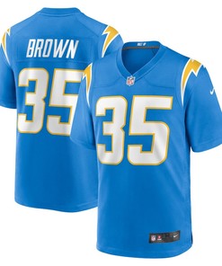 Leddie Brown Los Angeles Chargers Player Game Jersey - Powder Blue