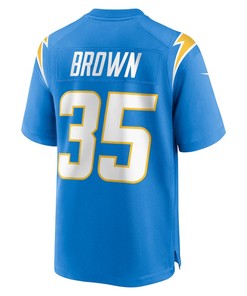 Leddie Brown Los Angeles Chargers Player Game Jersey - Powder Blue