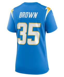 Leddie Brown Los Angeles Chargers Women's Player Game Jersey - Powder Blue