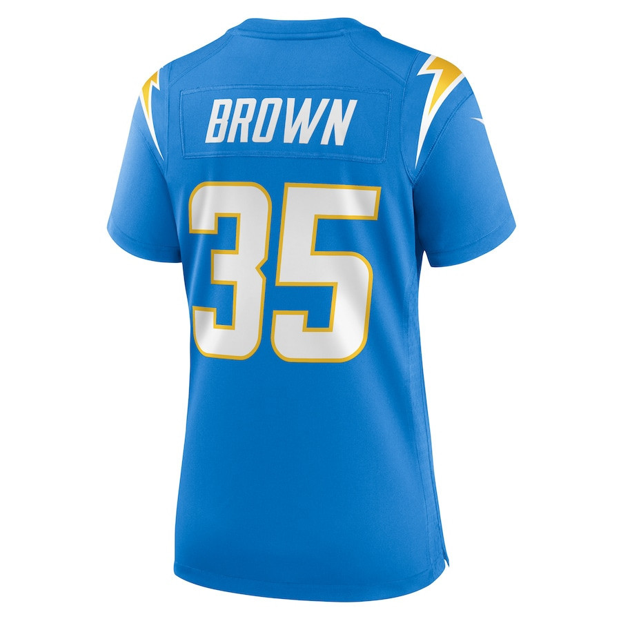 Leddie Brown Los Angeles Chargers Women's Player Game Jersey - Powder Blue