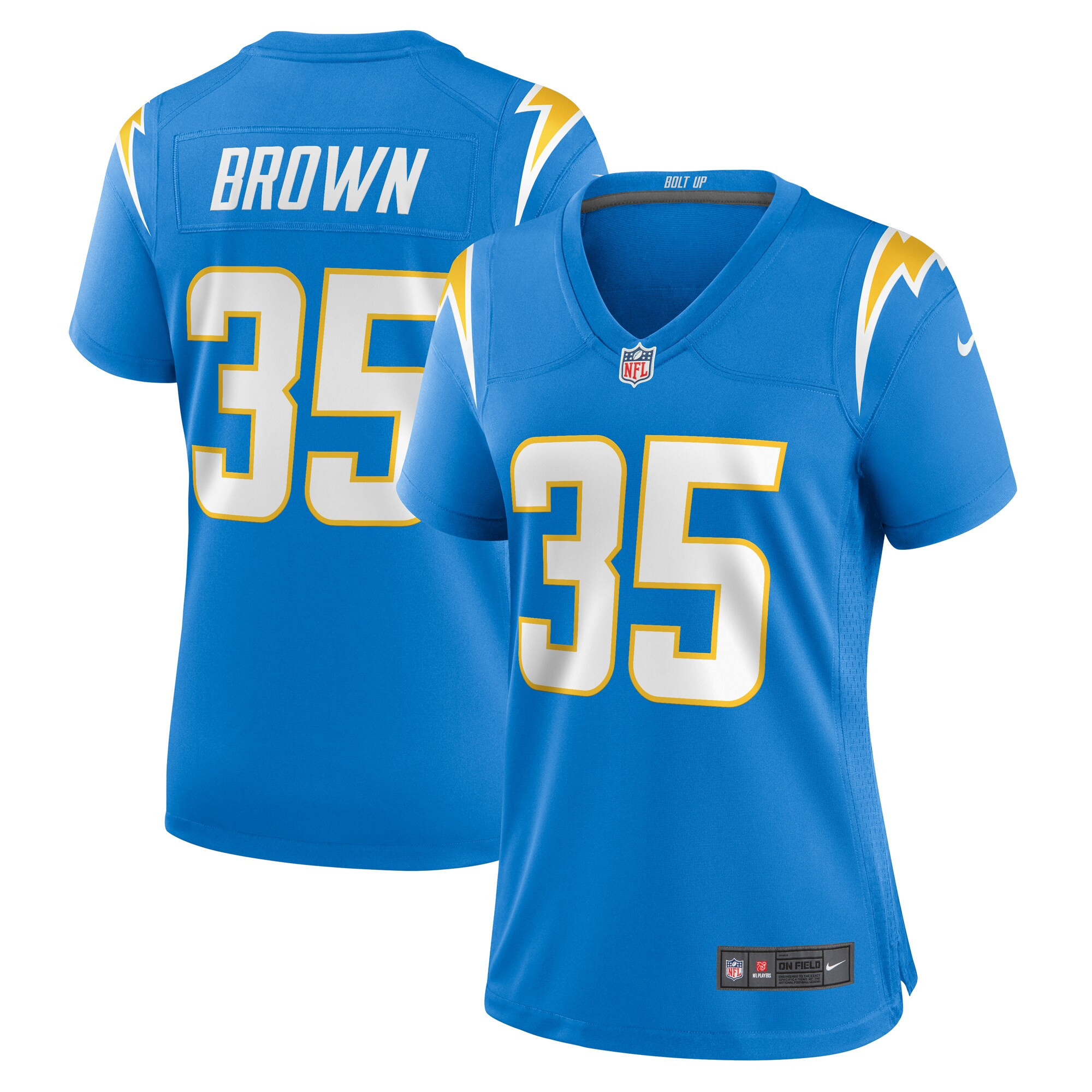 Leddie Brown Los Angeles Chargers Womens Player Game Jersey - Powder Blue Nfl