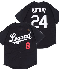 Legend Kobe Bryant 8 24 Mlb Tribute Black Jersey
