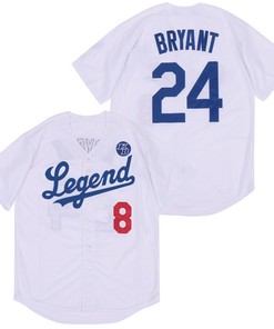 Legend Kobe Bryant 8 24 Mlb Tribute White Jersey