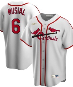 Legend Stan Musial #6 St Louis Cardinals 2020 Mlb White Jersey