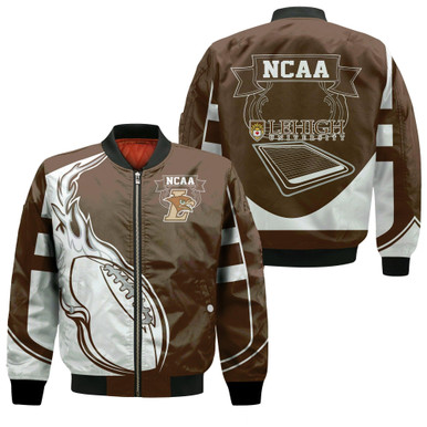 Lehigh Mountain Hawks Bomber Jacket - Fire Football - NCAA