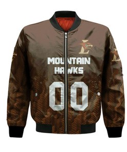 Lehigh Mountain Hawks Bomber Jacket Logo Sport Ombre  - NCAA