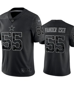 Leighton Vander Esch 55 Dallas Cowboys Black Reflective Limited Jersey - Men