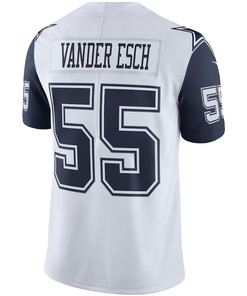 Leighton Vander Esch 55 Dallas Cowboys Color Rush Vapor Limited Jersey - White