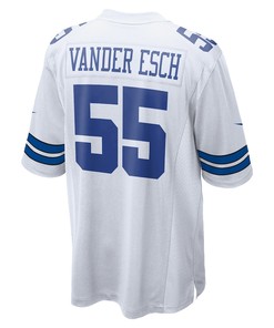 Leighton Vander Esch 55 Dallas Cowboys Team Game Jersey - White