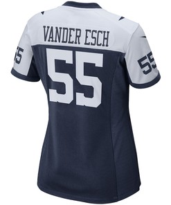 Leighton Vander Esch 55 Dallas Cowboys Women's Alternate Game Team Jersey - Navy