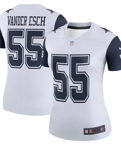 Leighton Vander Esch 55 Dallas Cowboys Women's Color Rush Legend Player Jersey - White