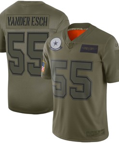 Leighton Vander Esch Dallas Cowboys Nike Youth 2019 Salute To Service Game Jersey - Olive