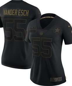 Leighton Vander Esch Dallas Cowboys Womens 2020 Salute To Service Limited Jersey - Black