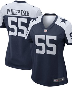 Leighton Vander Esch Dallas Cowboys Womens Alternate Game Team Jersey - Navy Nfl
