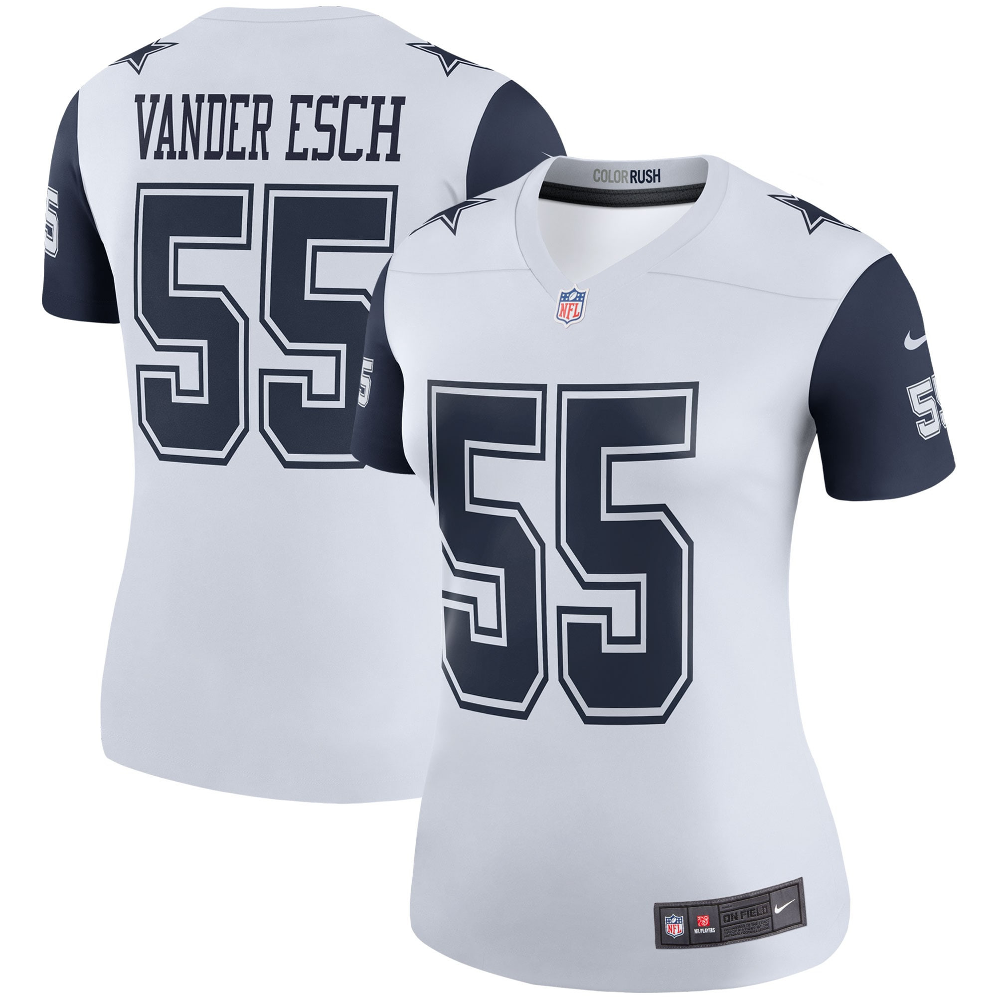 Leighton Vander Esch Dallas Cowboys Womens Color Rush Legend Player Jersey - White Nfl