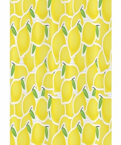 Lemon Citrus Shower Curtain, Bunch of Lemon Citrus Nature Art Print, Fabric Bathroom Decor