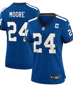 Lenny Moore 24 Indianapolis Colts Indiana Nights Alternate Game Women Jersey - Royal