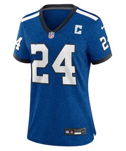Lenny Moore 24 Indianapolis Colts Indiana Nights Alternate Game Women Jersey - Royal