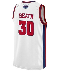 Leo Beath 30 FAU Owls 2023 Final Four Basketball Men Jersey- White