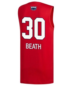 Leo Beath 30 FAU Owls 2023 March Madness Basketball Men Jersey- Red