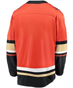 Leo Carlsson #91 Anaheim Ducks 2023 NHL Draft Home Men Jersey - Orange