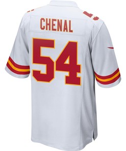 Leo Chenal 54 Kansas City Chiefs Super Bowl LVII Champions 3 Stars Men Game Jersey - White