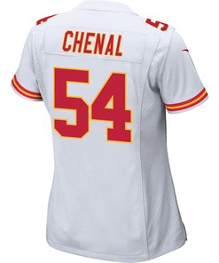 Leo Chenal 54 Kansas City Chiefs Super Bowl LVII Champions 3 Stars Women Game Jersey - White