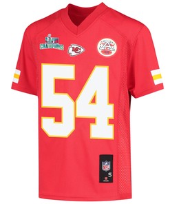 Leo Chenal 54 Kansas City Chiefs Super Bowl LVII Champions Youth Game Jersey - Red