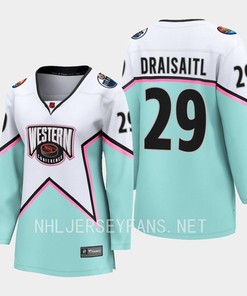 Leon Draisaitl 29 Edmonton Oilers 2023 All-Star Game Jersey White Equipment