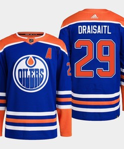 Leon Draisaitl 29 Edmonton Oilers Blue Jersey 2022-23 Primegreen Home