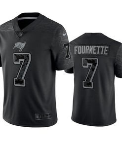 Leonard Fournette 7 Tampa Bay Buccaneers Black Reflective Limited Jersey - Men