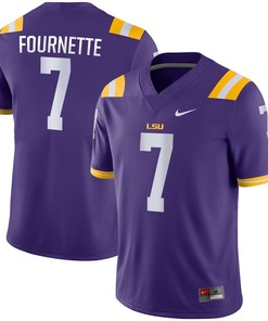 Leonard Fournette Lsu Tigers Game Jersey - Purple Ncaa