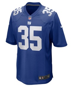 Leonard Johnson 35 New York Giants Men Game Jersey - Royal