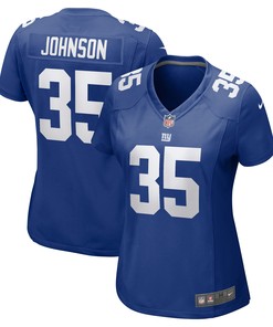Leonard Johnson 35 New York Giants Women's Game Jersey - Royal