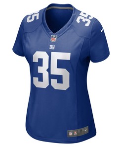 Leonard Johnson 35 New York Giants Women's Game Jersey - Royal