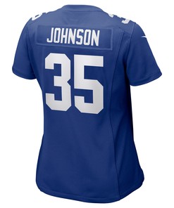 Leonard Johnson 35 New York Giants Women's Game Jersey - Royal