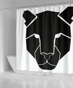 Leopard Design Print Shower Curtain - Wild Animal Bathroom Decor