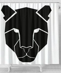 Leopard Design Print Shower Curtain - Wild Animal Bathroom Decor 