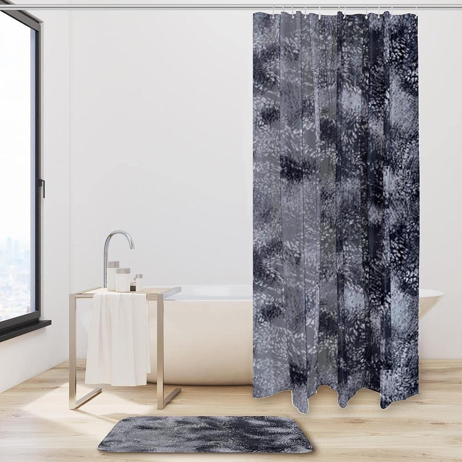 Lemur Print Pattern Bathroom Shower Curtain