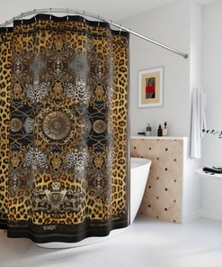 Leopard Print Shower Curtain for Wild Bathroom Decor