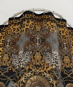 Leopard Print Shower Curtain for Wild Bathroom Decor