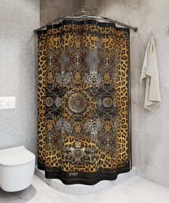 Leopard Print Shower Curtain for Wild Bathroom Decor 