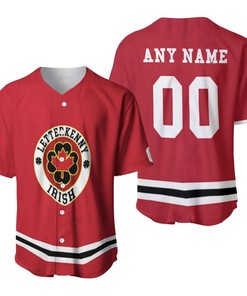 Letterkenny Irish Nhl Ice Hockey Team Logo 2020 Red Jersey 3d Designed Allover Custom Gift For Letterkenny Fans Baseball Jersey