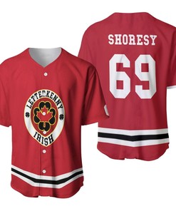 Letterkenny Irish Shoresy 69 Nhl Ice Hockey Team Logo 2020 Red Jersey 3d Designed Allover Gift For Letterkenny Fans Baseball Jersey