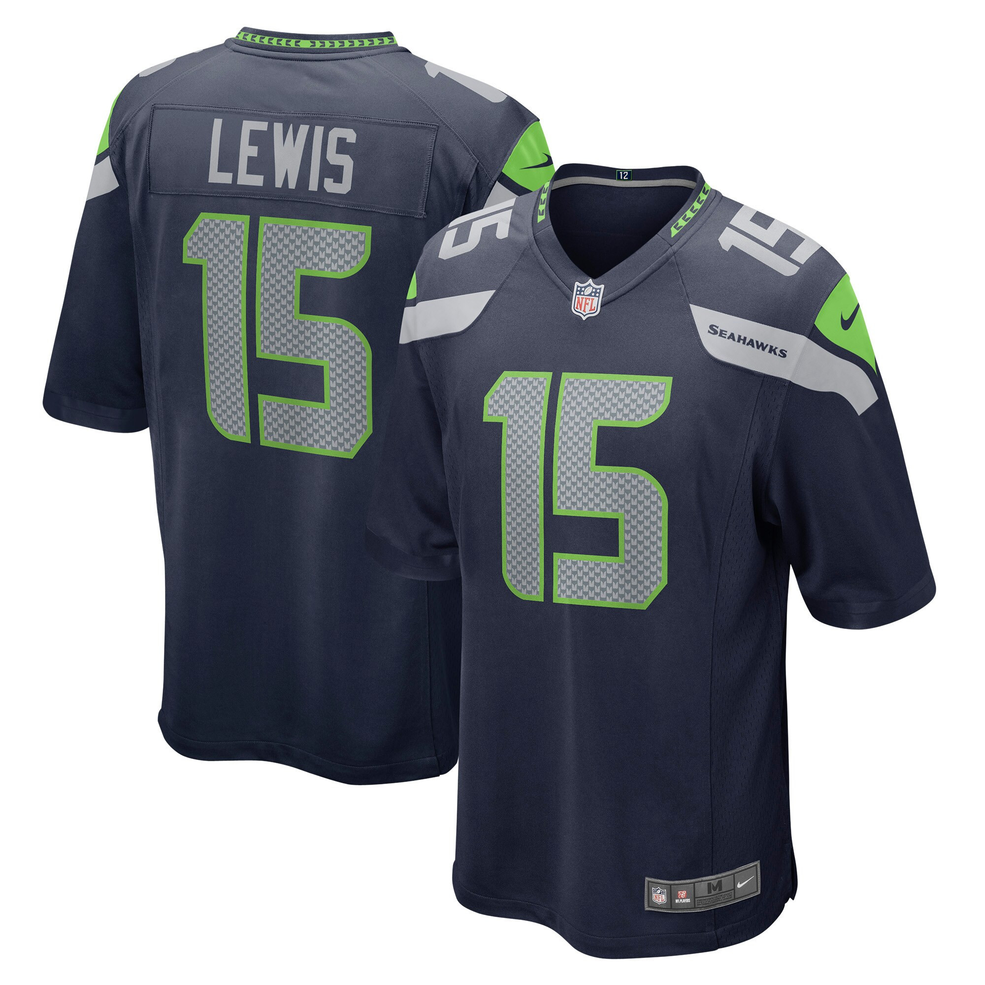 Levi Lewis Seattle Seahawks Game Jersey - College Navy Nfl