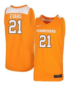 Lew Evans 21 Tennessee Volunteers Elite Basketball Men Jersey - Orange White