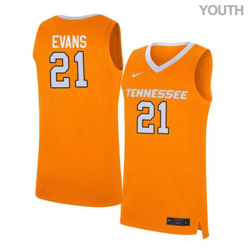 Lew Evans 21 Tennessee Volunteers Elite Basketball Youth Jersey - Orange